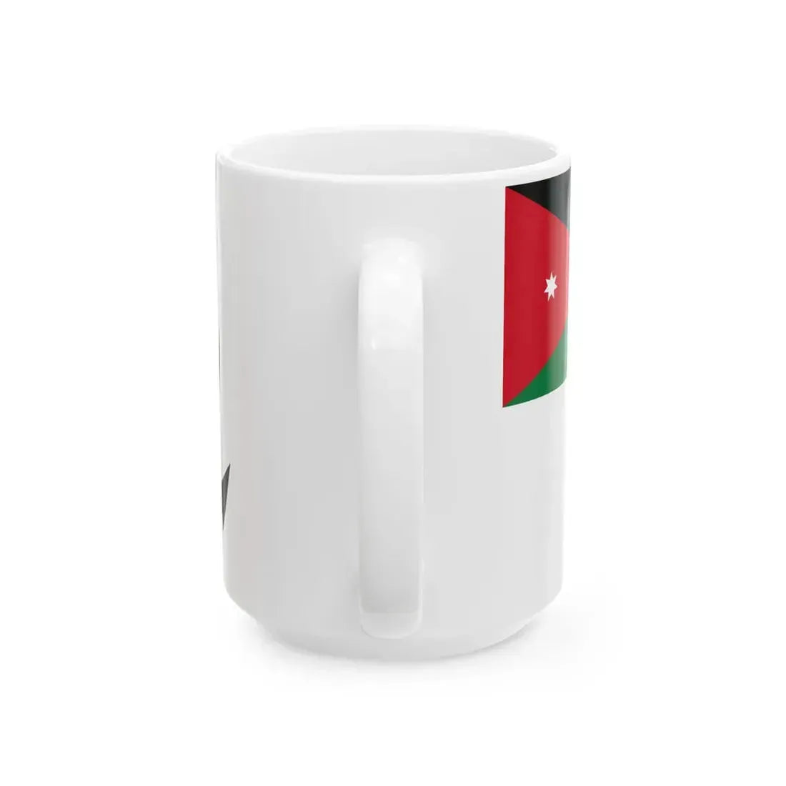 Naval Ensign of Jordan (Jordan) White Coffee Mug - Go Mug Yourself
