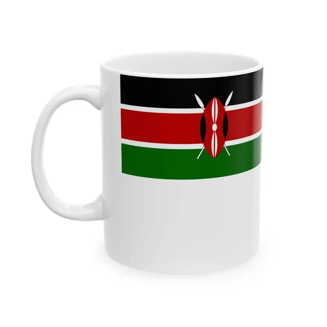 Naval Ensign of Kenya (Kenya) White Coffee Mug - Go Mug Yourself