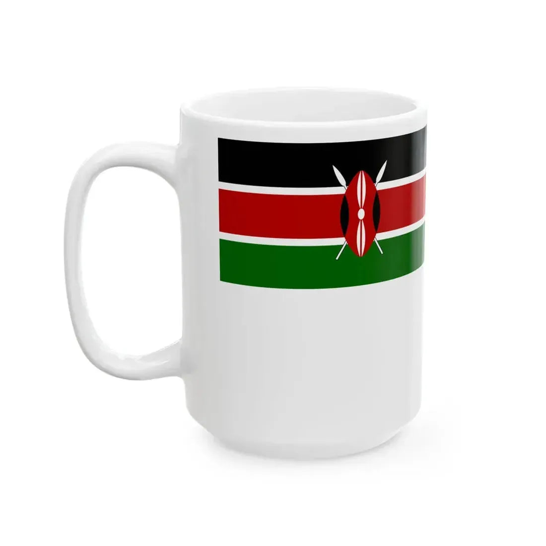 Naval Ensign of Kenya (Kenya) White Coffee Mug - Go Mug Yourself