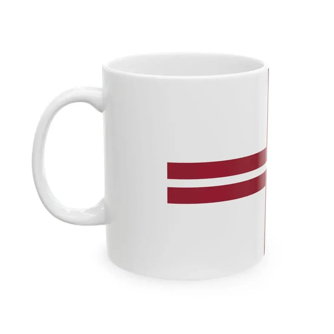 Naval Ensign of Latvia (Latvia) White Coffee Mug - Go Mug Yourself