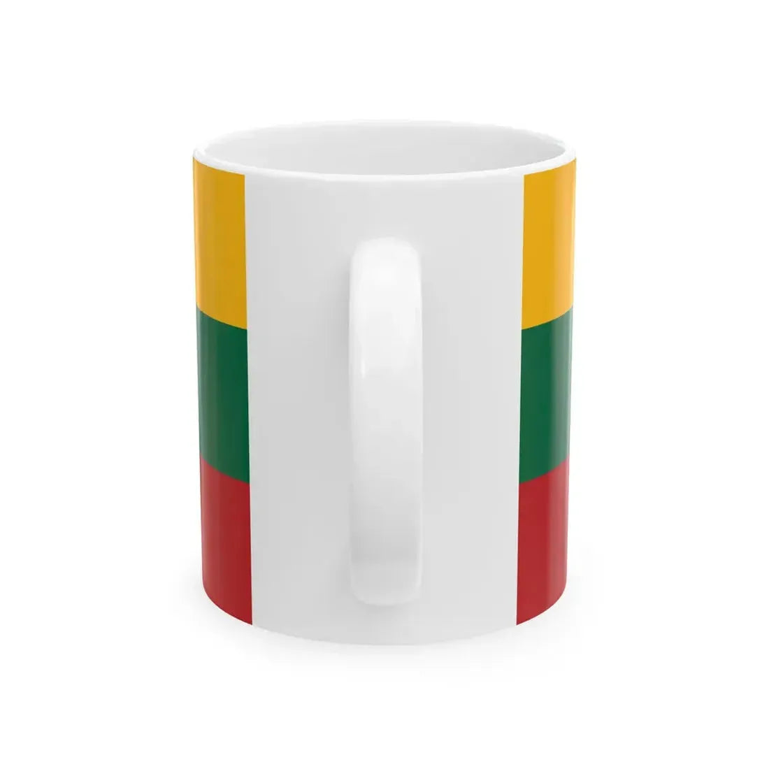 Naval Ensign of Lithuania 1927-1940 (Lithuania) White Coffee Mug - Go Mug Yourself