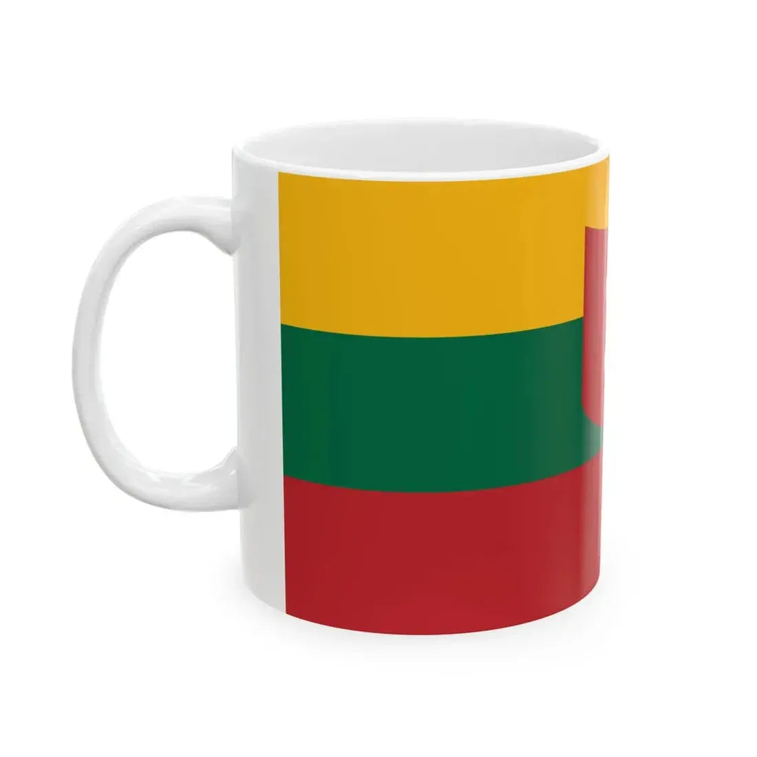 Naval Ensign of Lithuania 1927-1940 (Lithuania) White Coffee Mug - Go Mug Yourself