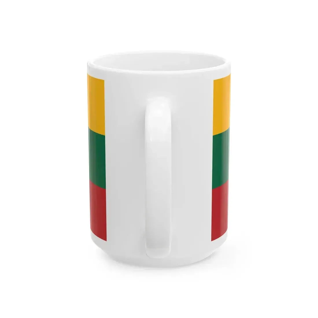 Naval Ensign of Lithuania 1927-1940 (Lithuania) White Coffee Mug - Go Mug Yourself