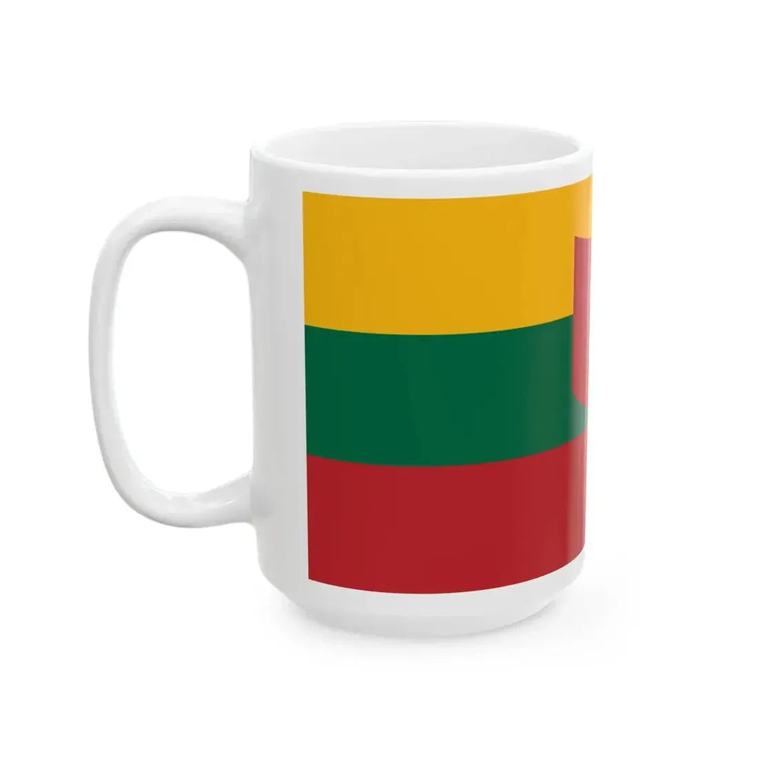 Naval Ensign of Lithuania 1927-1940 (Lithuania) White Coffee Mug - Go Mug Yourself