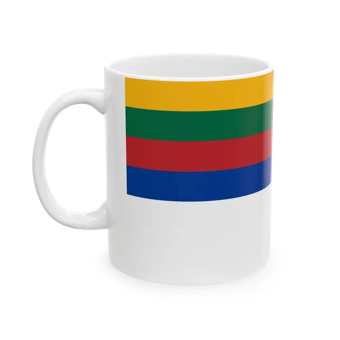 Naval Ensign of Lithuania (Lithuania) White Coffee Mug - Go Mug Yourself