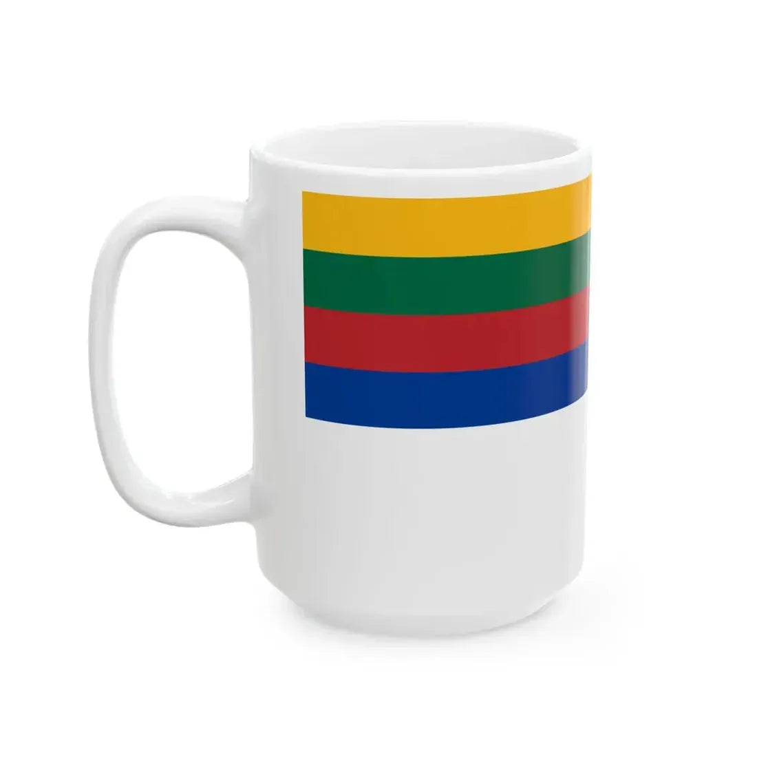 Naval Ensign of Lithuania (Lithuania) White Coffee Mug - Go Mug Yourself
