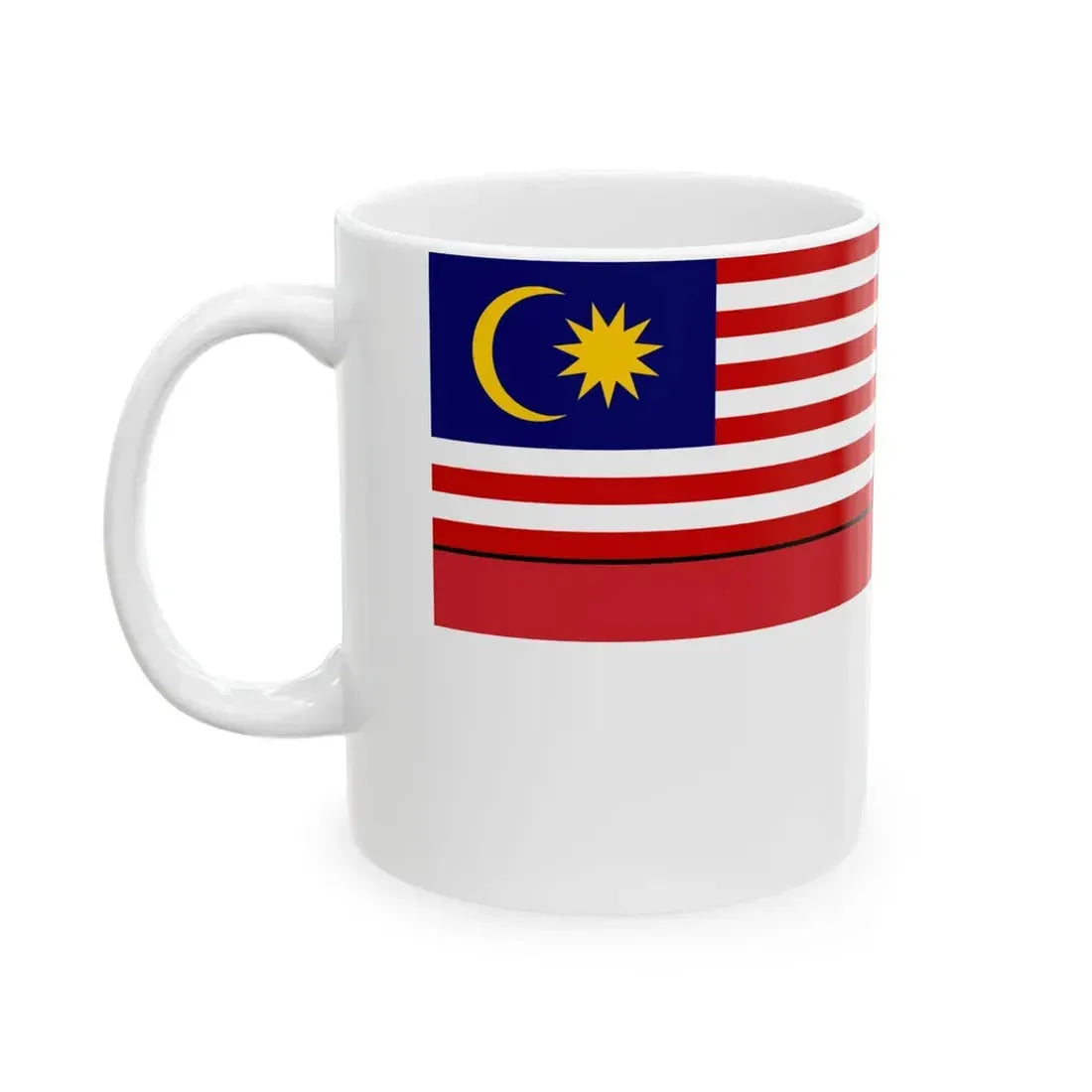 Naval Ensign of Malaya 1957-1963 (Malaysia) White Coffee Mug - Go Mug Yourself