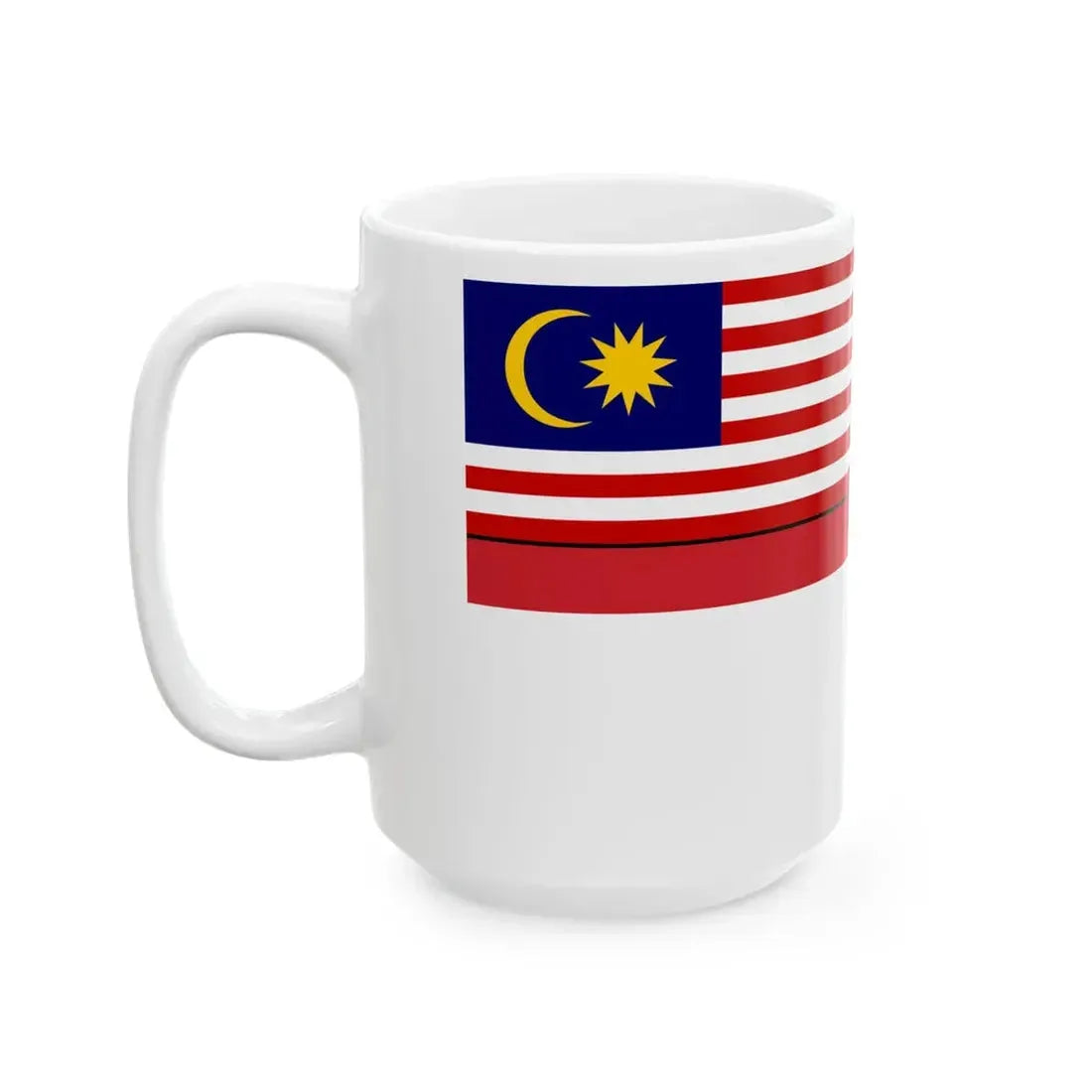 Naval Ensign of Malaya 1957-1963 (Malaysia) White Coffee Mug - Go Mug Yourself