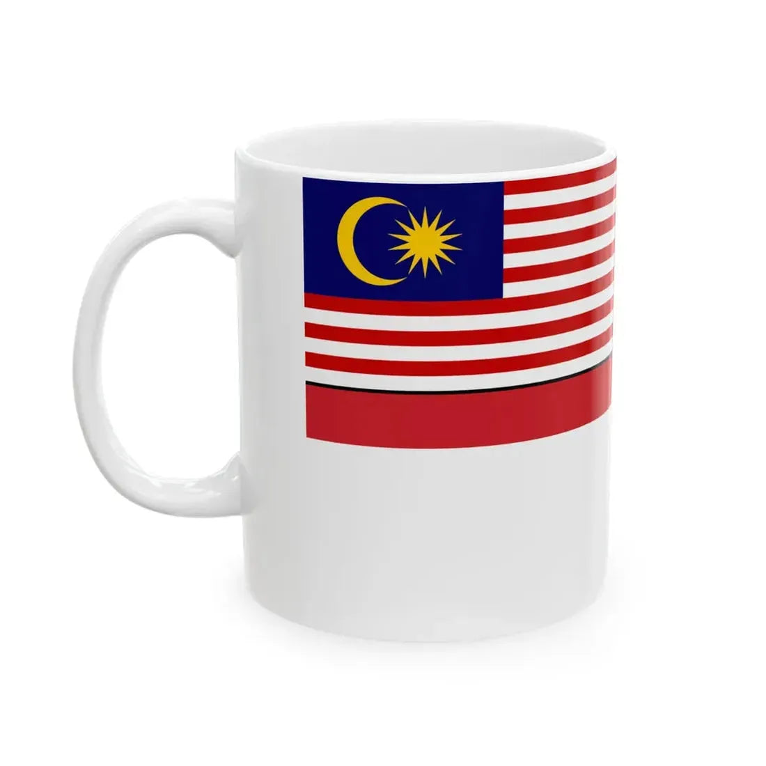 Naval Ensign of Malaysia 1963-1968 (Malaysia) White Coffee Mug - Go Mug Yourself