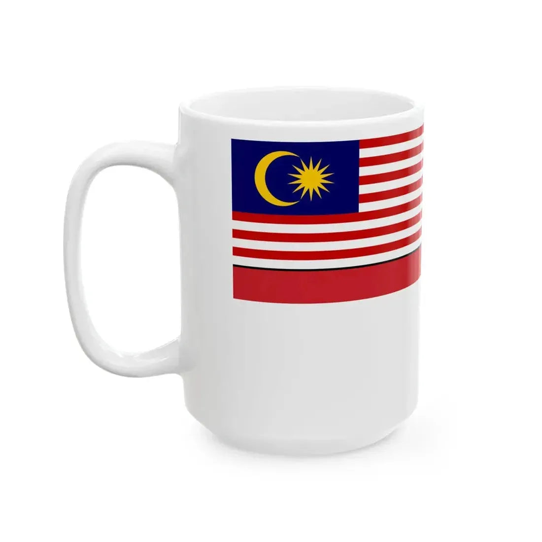 Naval Ensign of Malaysia 1963-1968 (Malaysia) White Coffee Mug - Go Mug Yourself