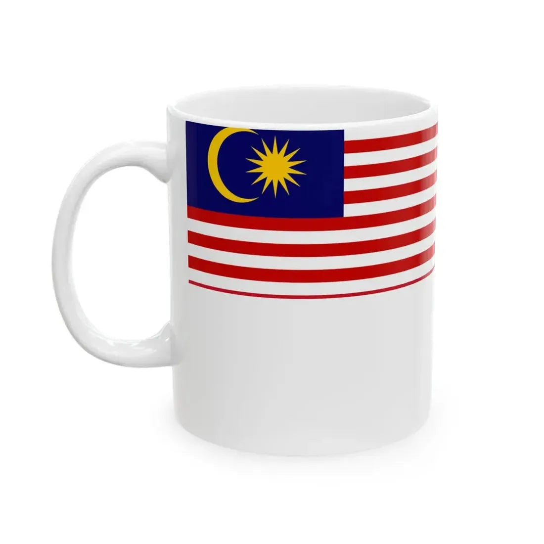 Naval Ensign of Malaysia (Malaysia) White Coffee Mug - Go Mug Yourself