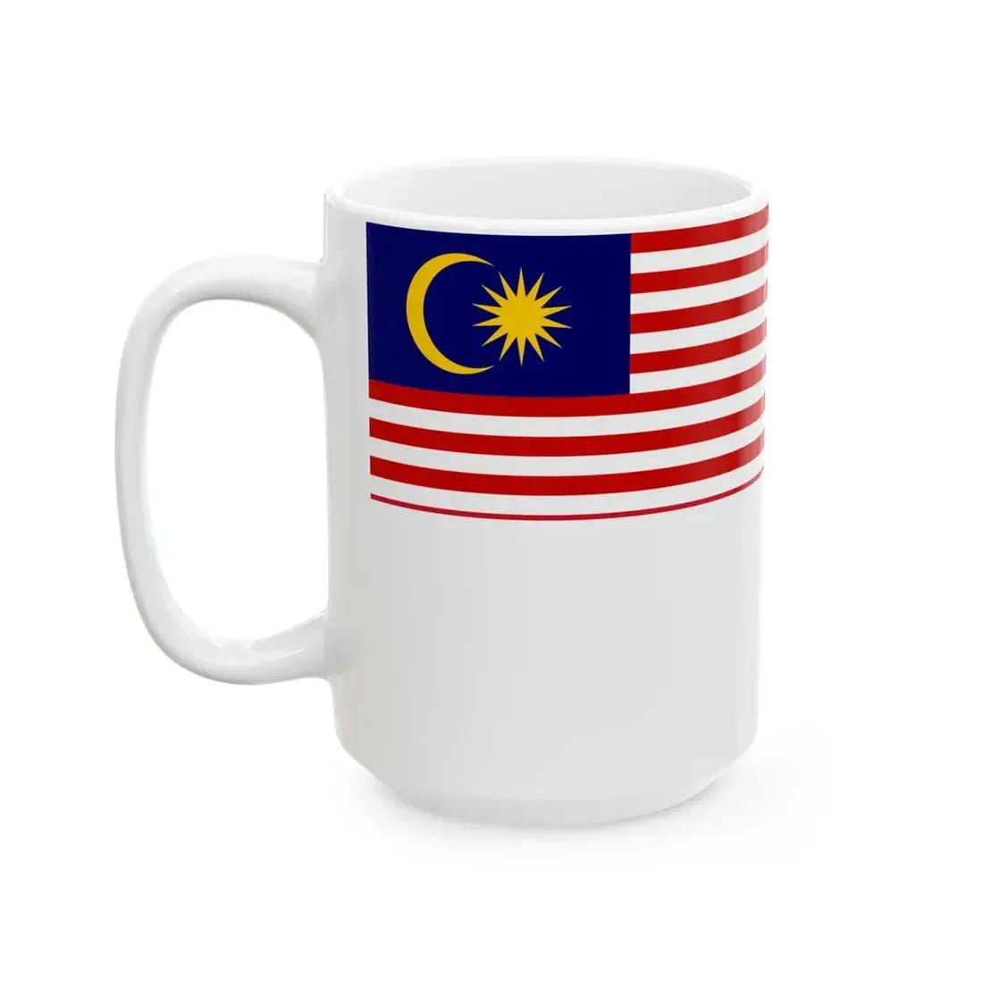 Naval Ensign of Malaysia (Malaysia) White Coffee Mug - Go Mug Yourself