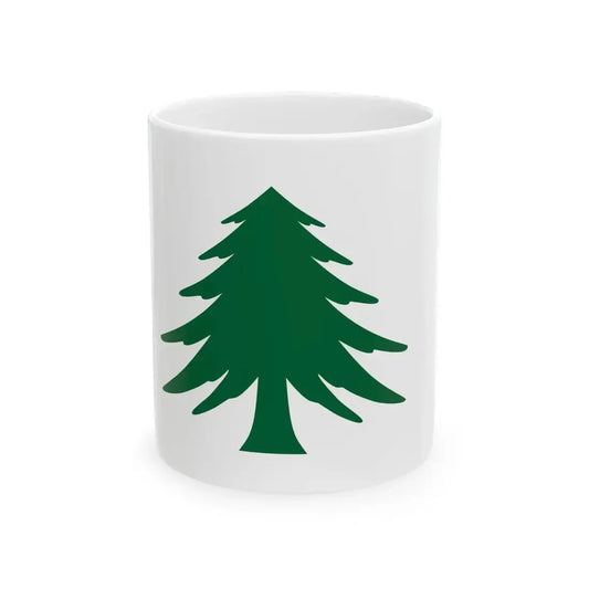 Naval Ensign of Massachusetts (United States) White Coffee Mug 11oz - Go Mug Yourself