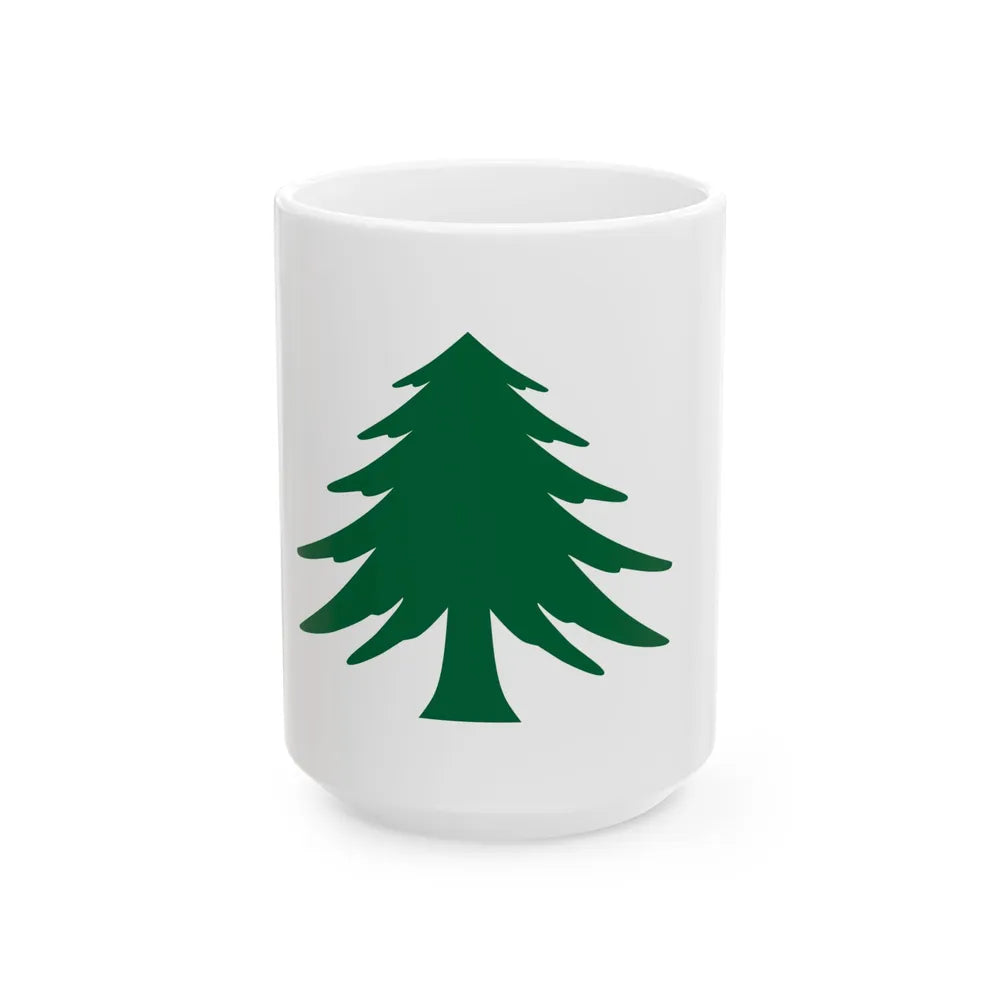 Naval Ensign of Massachusetts (United States) White Coffee Mug 15oz - Go Mug Yourself