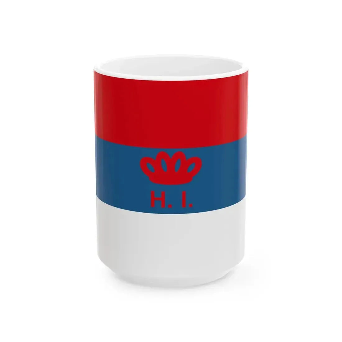 Naval Ensign of Montenegro 1881-1918 (Montenegro) White Coffee Mug 15oz - Go Mug Yourself
