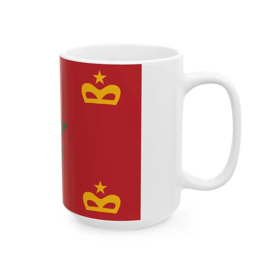 Naval Ensign of Morocco (Morocco) White Coffee Mug - Go Mug Yourself