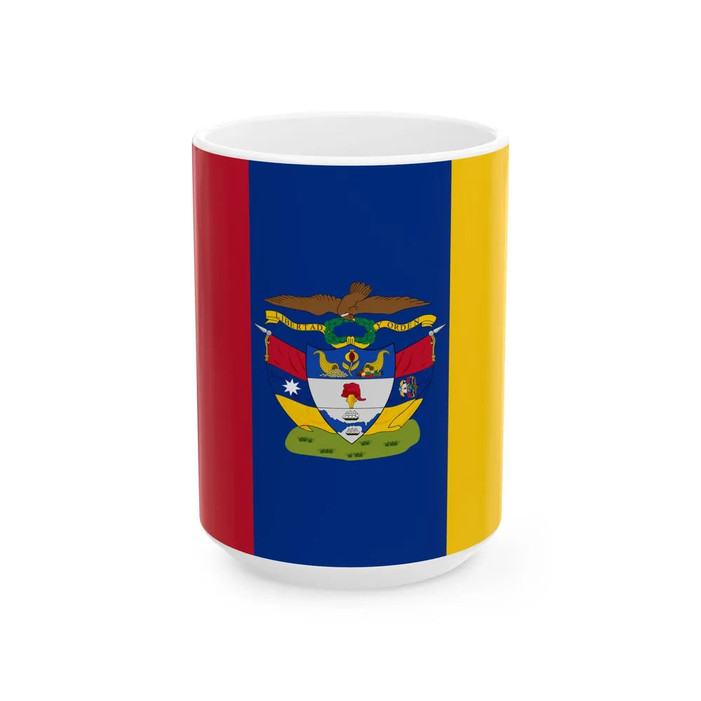 Naval ensign of New Granada (Colombia) White Coffee Mug 15oz - Go Mug Yourself