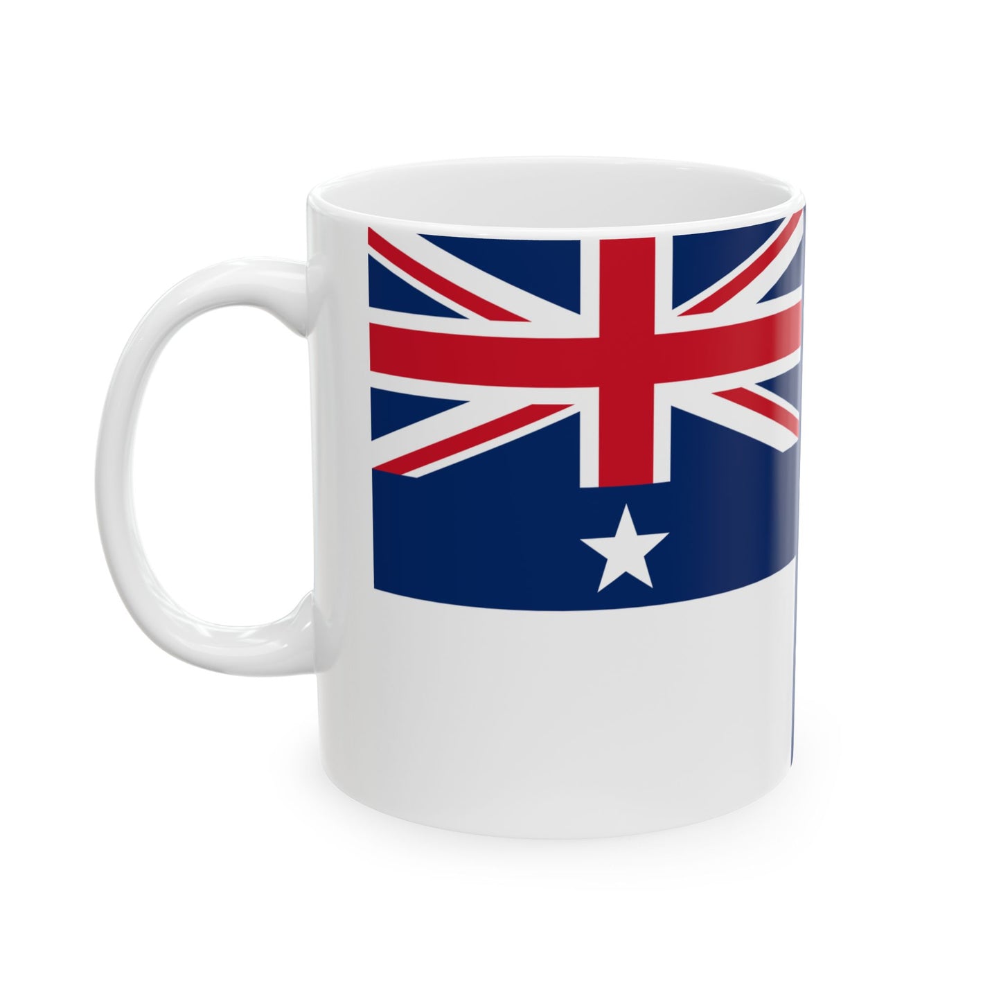 Naval Ensign of New South Wales 1831-1883 (Australia) White Coffee Mug-Go Mug Yourself