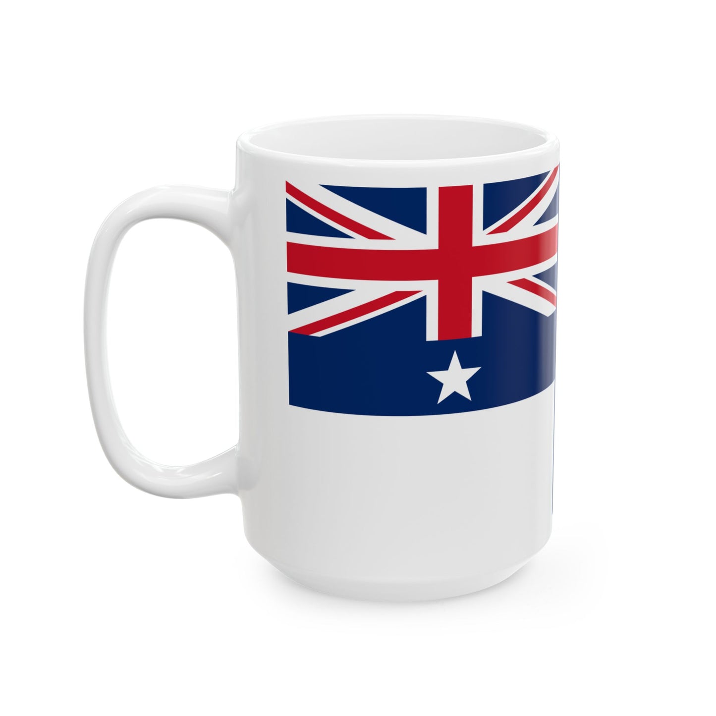 Naval Ensign of New South Wales 1831-1883 (Australia) White Coffee Mug-Go Mug Yourself