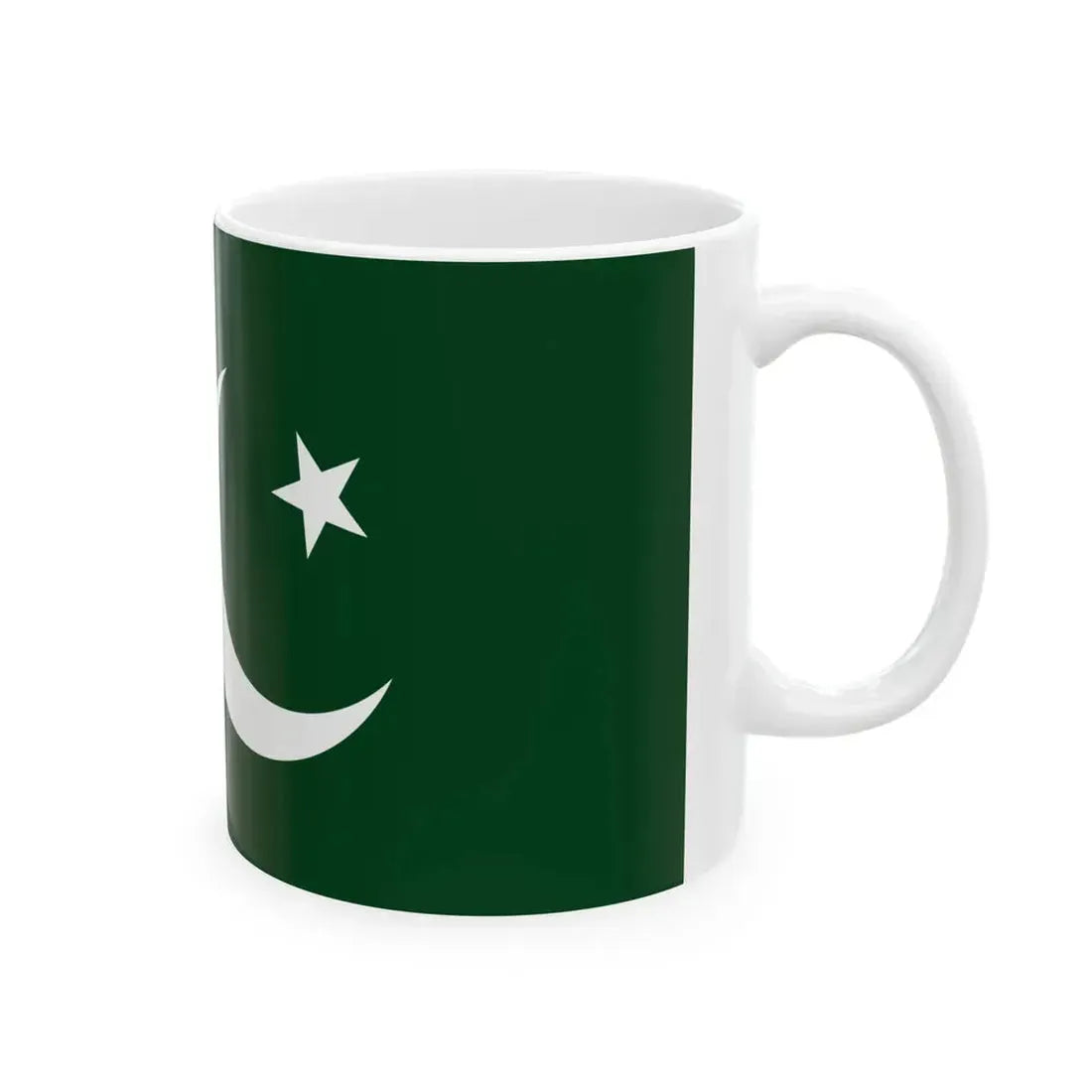 Naval Ensign of Pakistan (Pakistan) White Coffee Mug - Go Mug Yourself