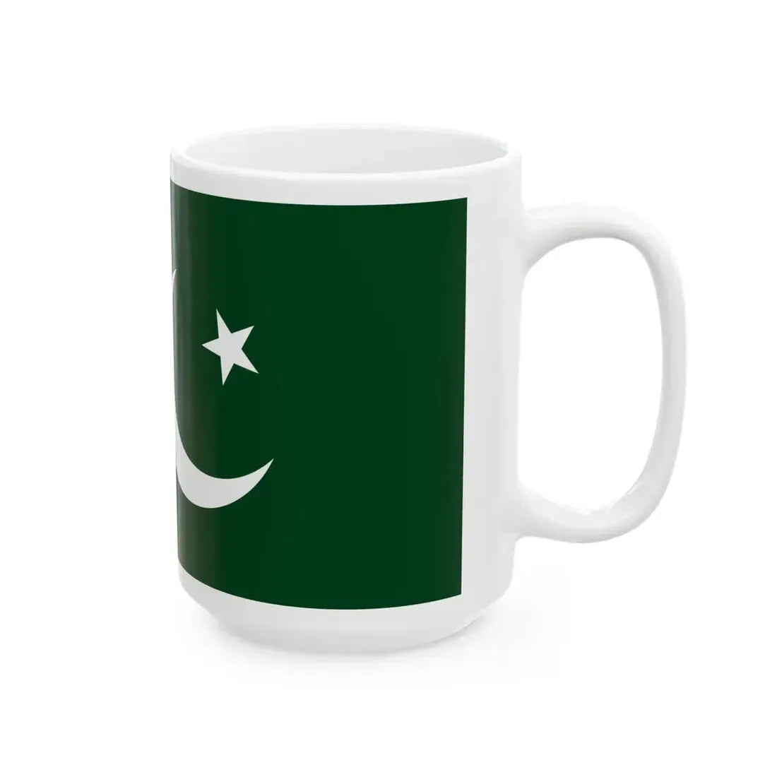 Naval Ensign of Pakistan (Pakistan) White Coffee Mug - Go Mug Yourself