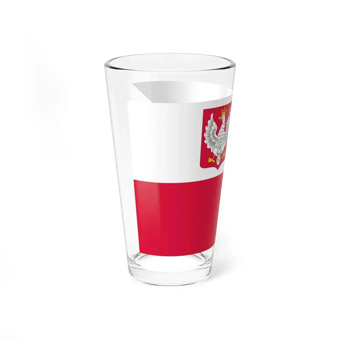 Naval Ensign of Poland 1919-1928 (Poland) Pint Glass 16oz - Go Mug Yourself