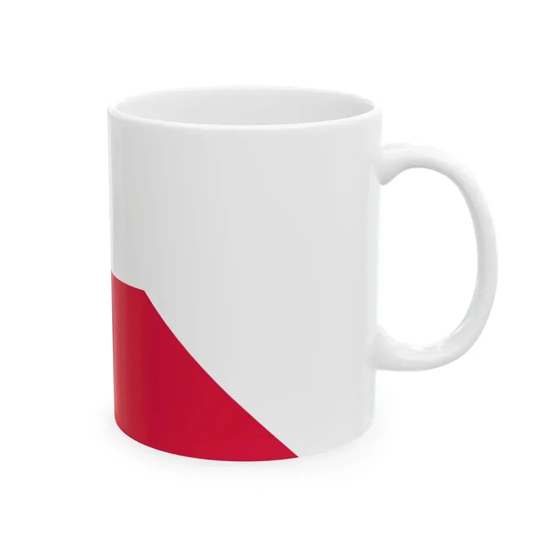 Naval Ensign of Poland 1919-1928 (Poland) White Coffee Mug - Go Mug Yourself
