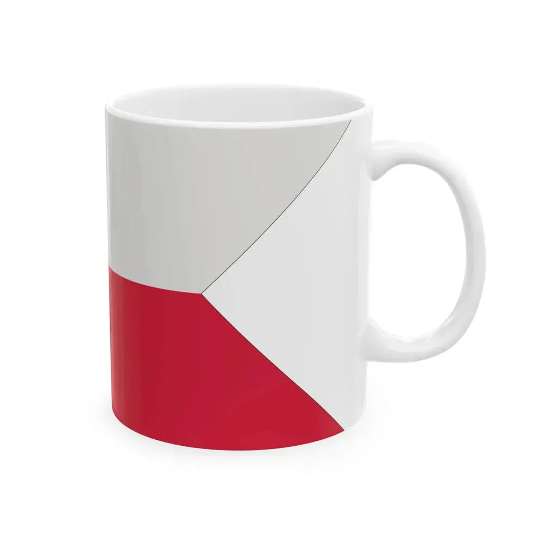Naval Ensign of Poland 1980-1993 normative (Poland) White Coffee Mug - Go Mug Yourself