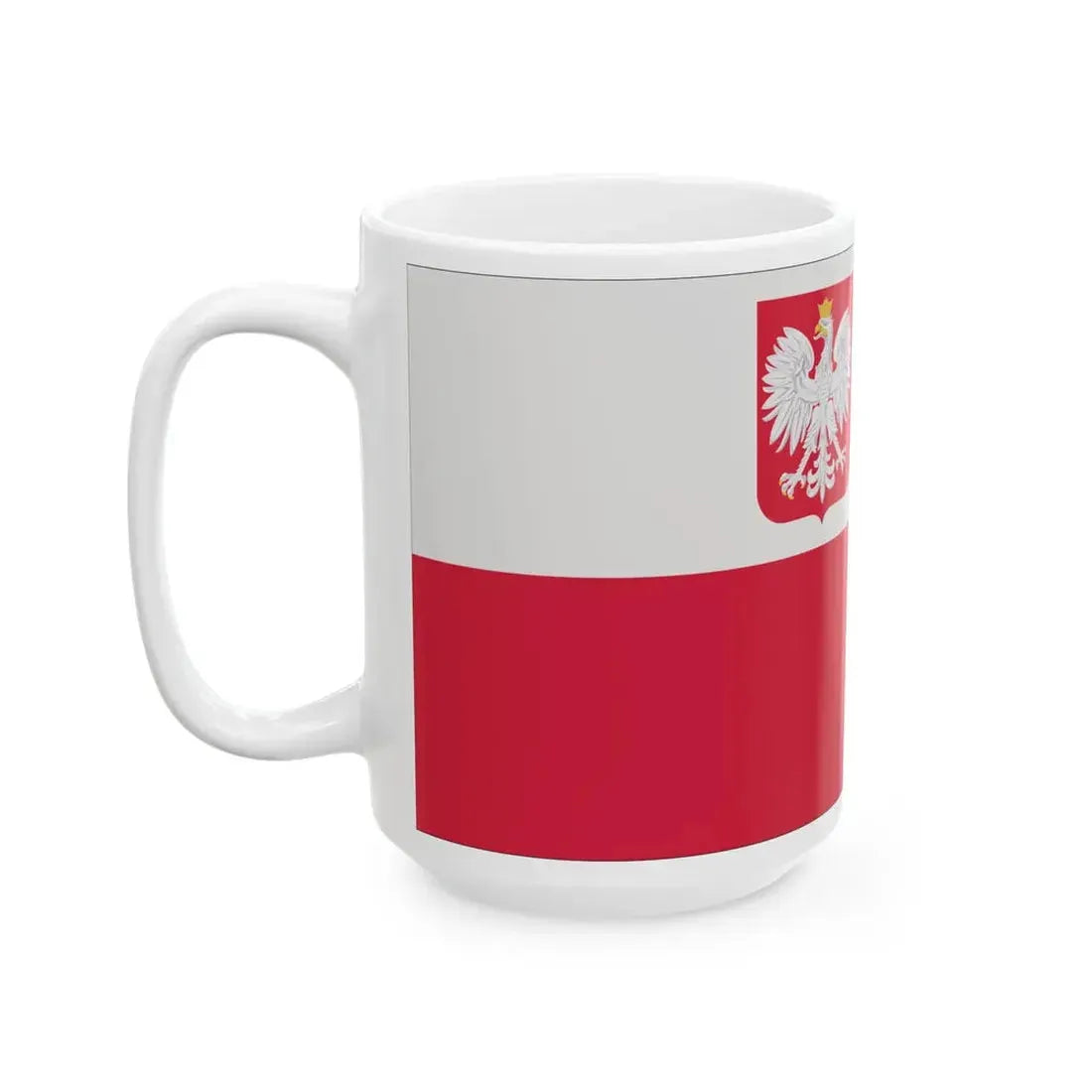 Naval Ensign of Poland normative (Poland) White Coffee Mug - Go Mug Yourself