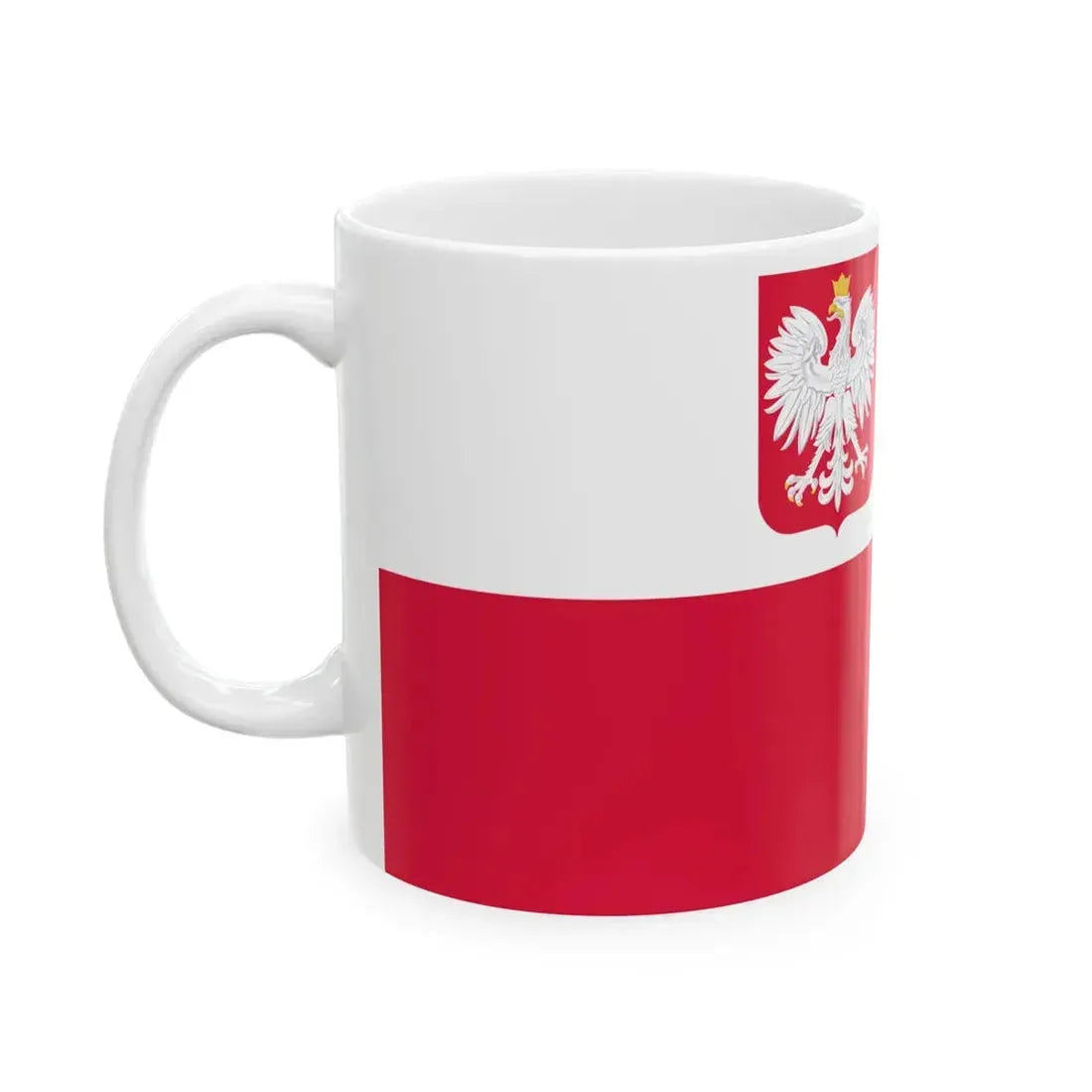 Naval Ensign of Poland (Poland) White Coffee Mug - Go Mug Yourself