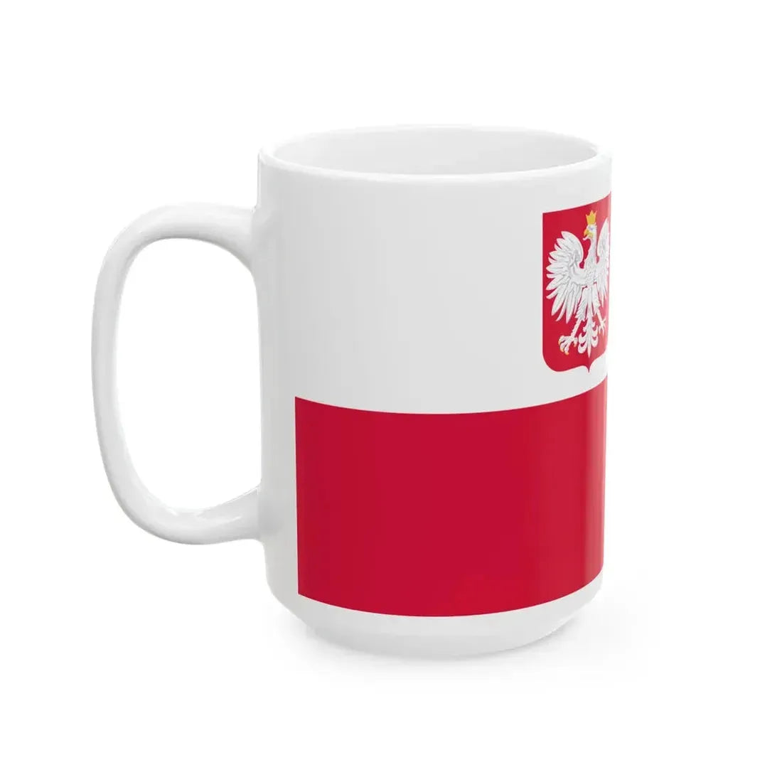 Naval Ensign of Poland (Poland) White Coffee Mug - Go Mug Yourself