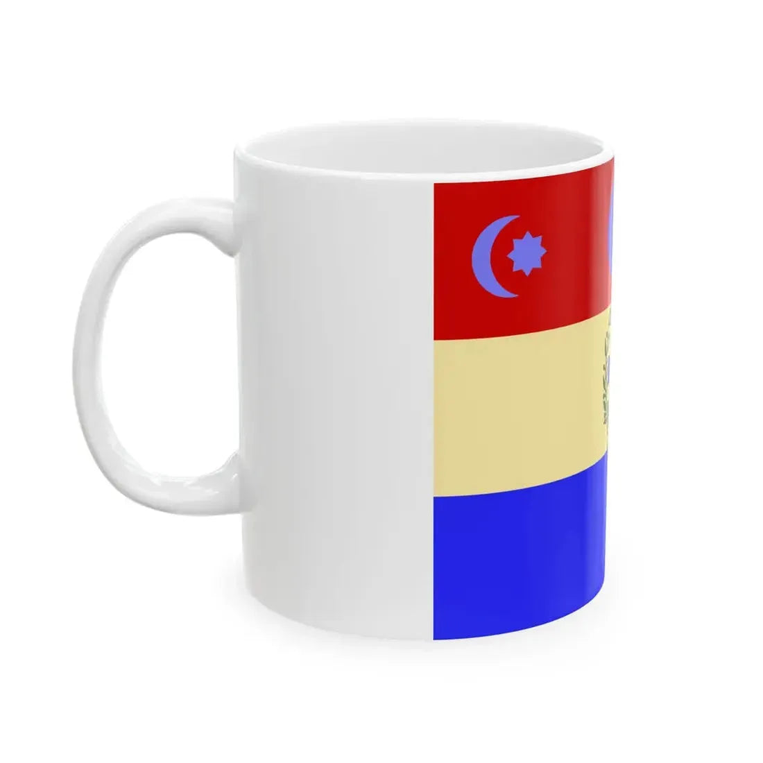Naval Ensign of Serbia 1836 (Serbia) White Coffee Mug - Go Mug Yourself