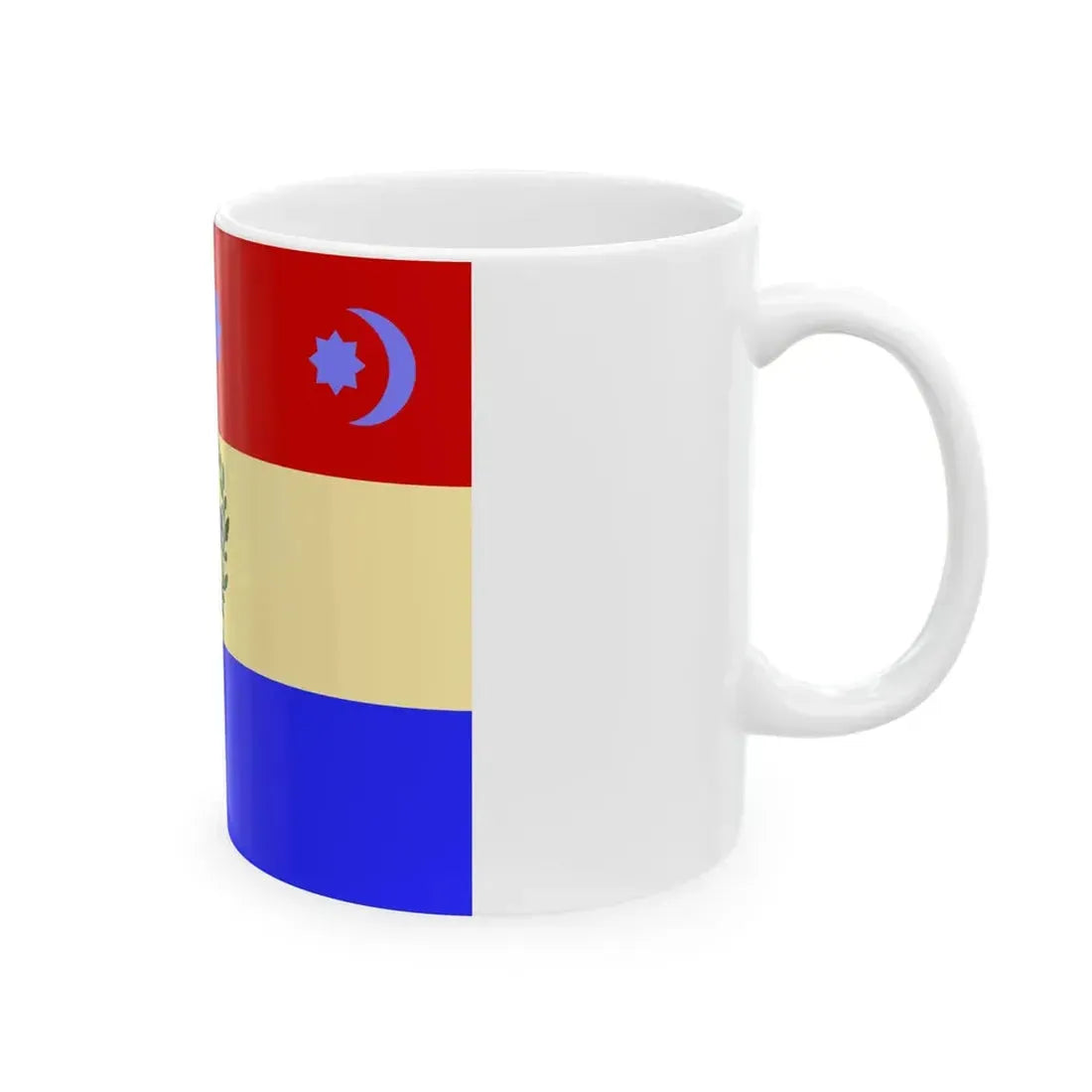 Naval Ensign of Serbia 1836 (Serbia) White Coffee Mug - Go Mug Yourself