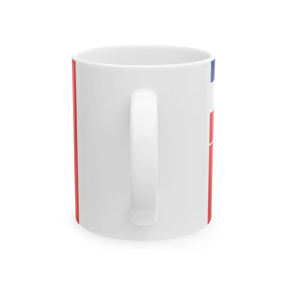 Naval ensign of Serbia and Montenegro (Croatia) White Coffee Mug - Go Mug Yourself