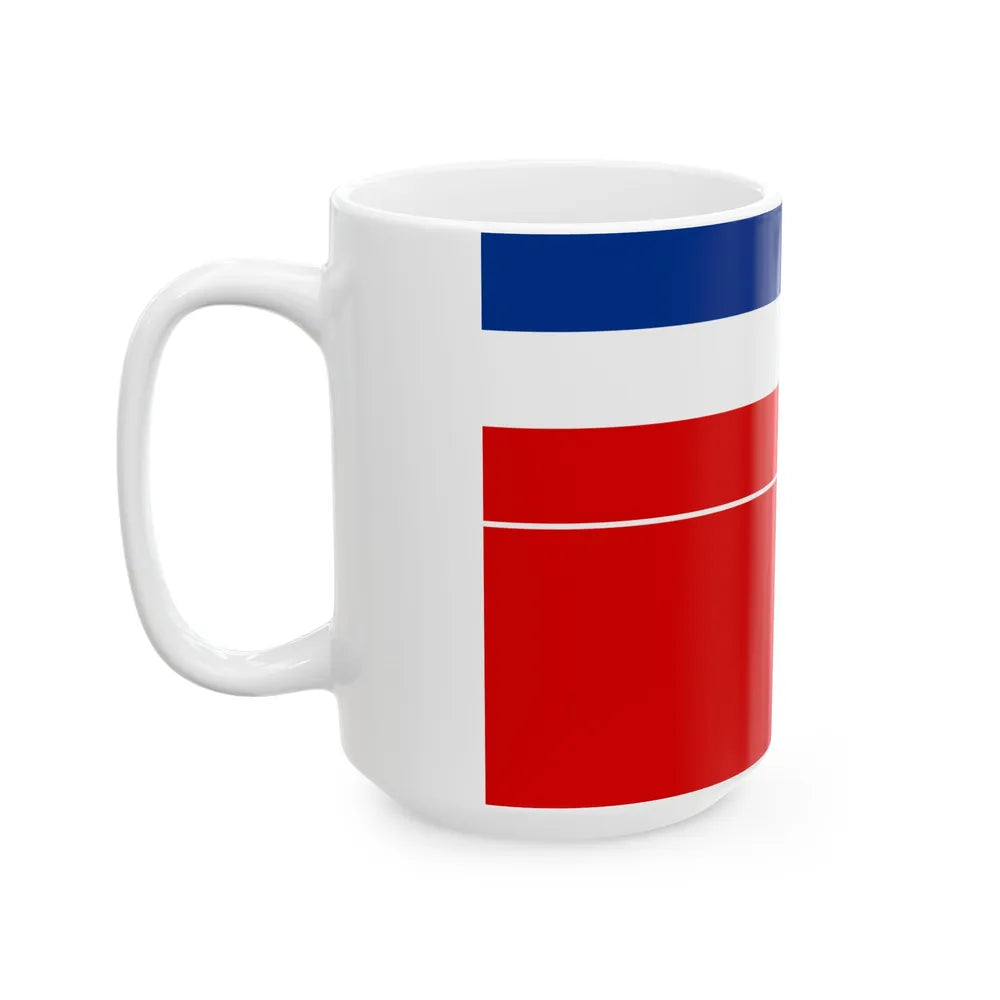Naval ensign of Serbia and Montenegro (Croatia) White Coffee Mug - Go Mug Yourself