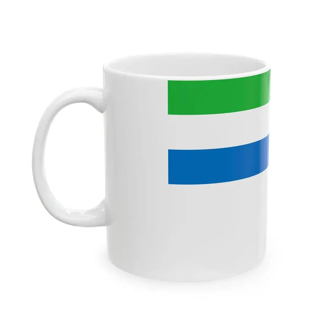 Naval Ensign of Sierra Leone (Sierra Leone) White Coffee Mug - Go Mug Yourself