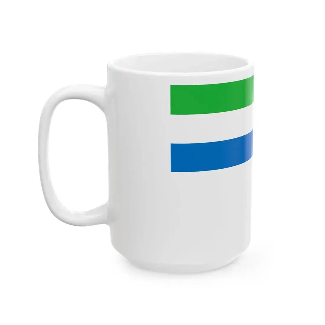 Naval Ensign of Sierra Leone (Sierra Leone) White Coffee Mug - Go Mug Yourself