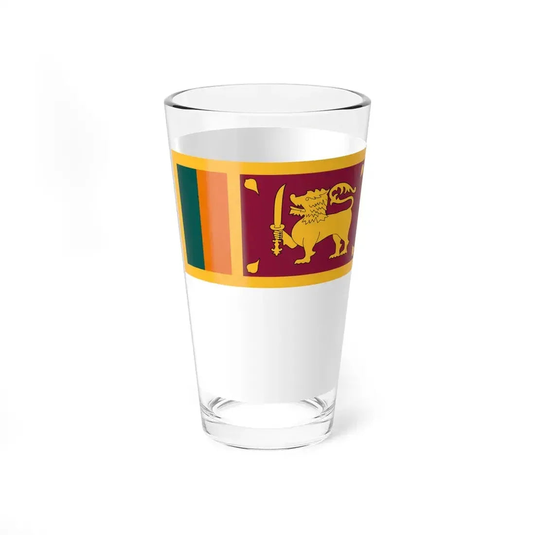 Naval Ensign of Sri Lanka (Sri Lanka) Pint Glass 16oz - Go Mug Yourself