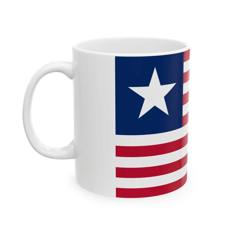 Naval ensign of Texas (United States) White Coffee Mug - Go Mug Yourself