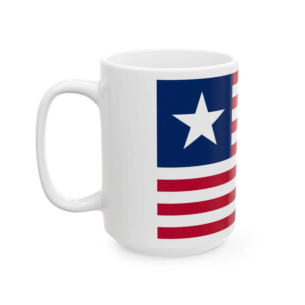 Naval ensign of Texas (United States) White Coffee Mug - Go Mug Yourself