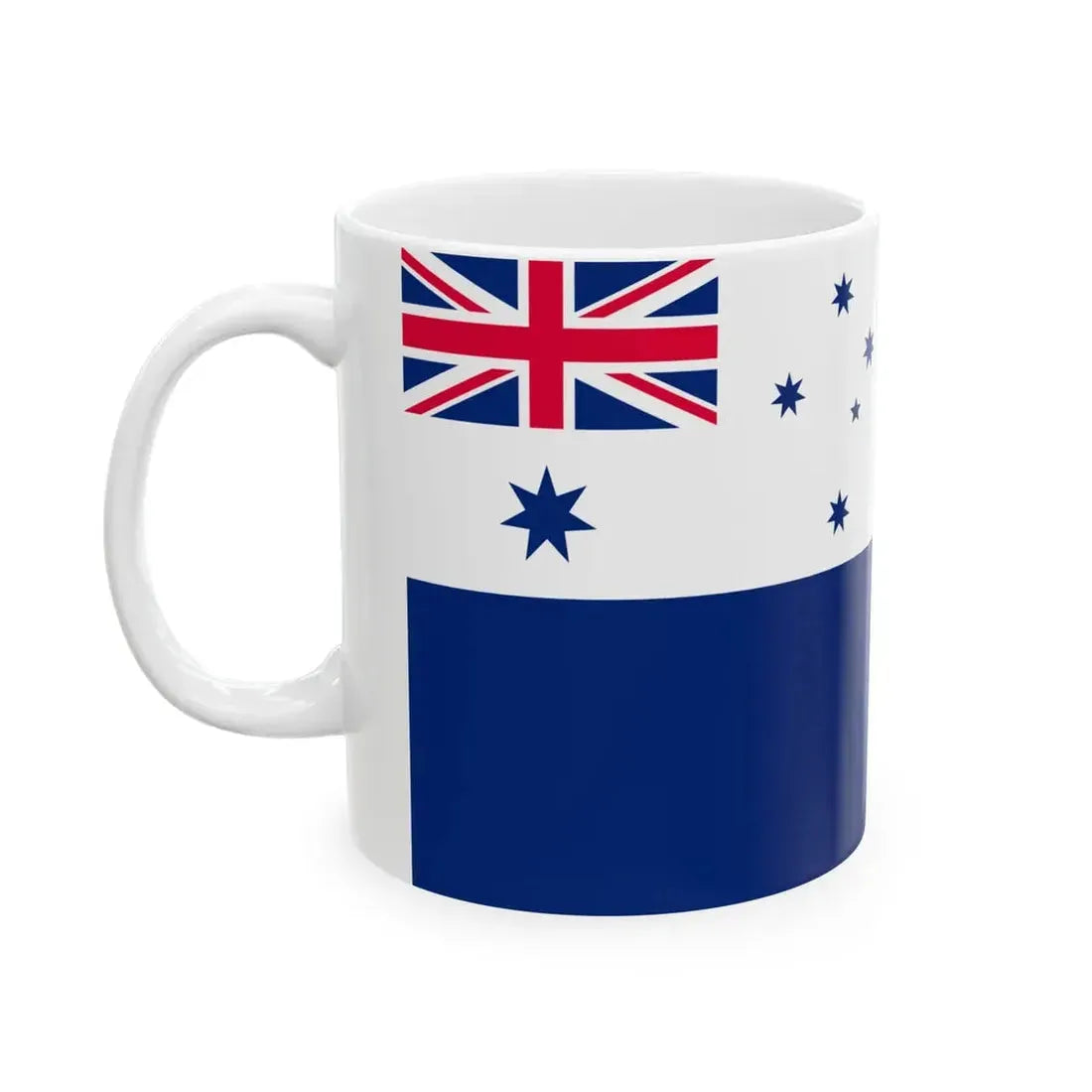 Naval Ensign of the Australian Navy Cadets (Australia) White Coffee Mug - Go Mug Yourself