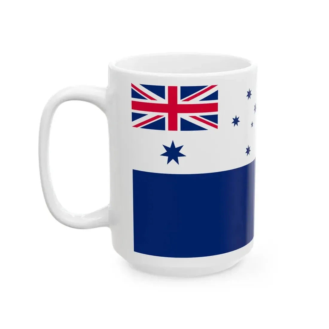 Naval Ensign of the Australian Navy Cadets (Australia) White Coffee Mug - Go Mug Yourself