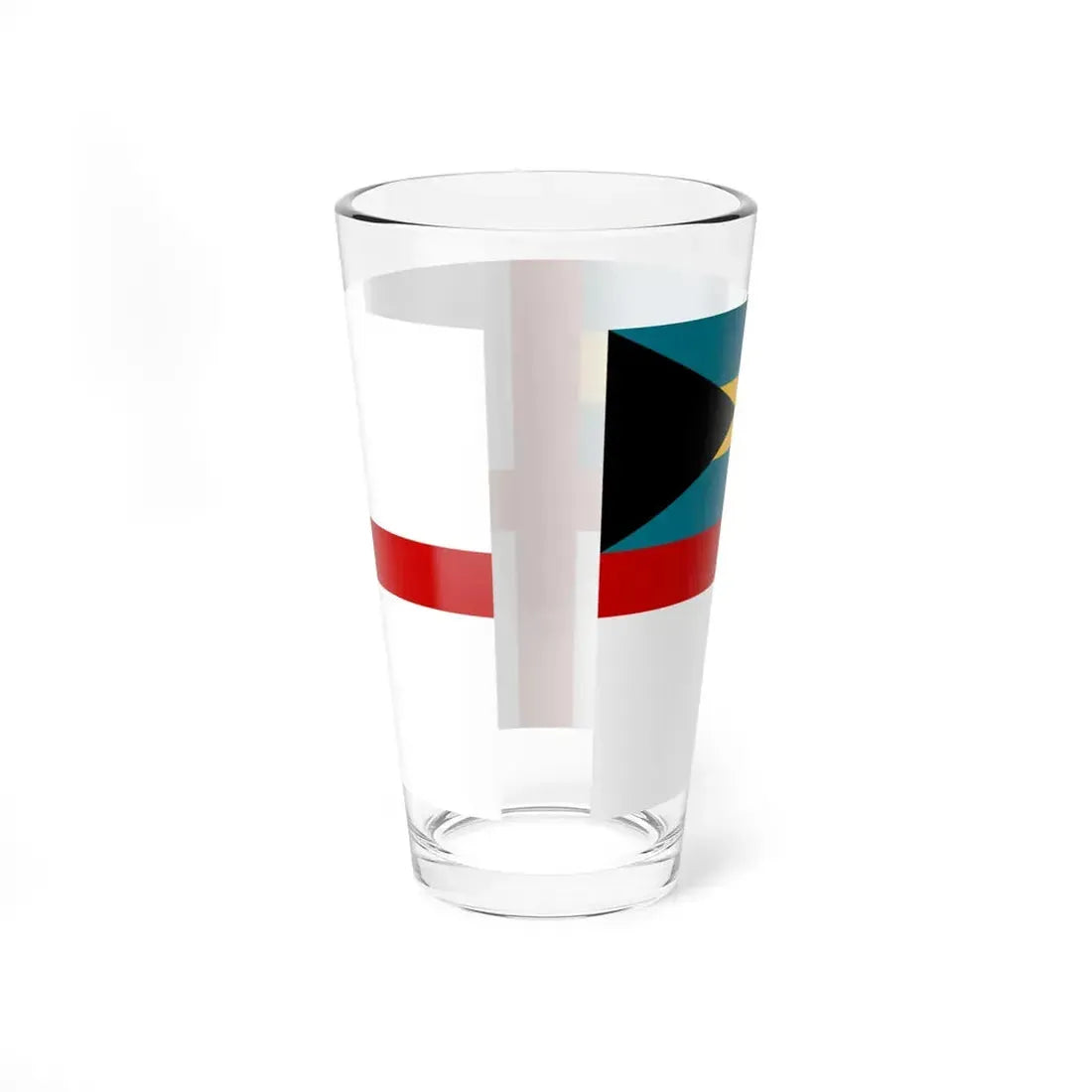 Naval Ensign of the Bahamas (Bahamas) Pint Glass 16oz - Go Mug Yourself