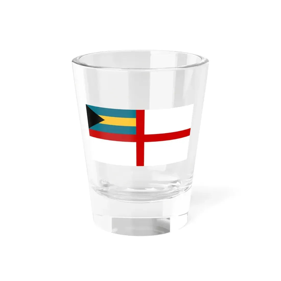 Naval Ensign of the Bahamas (Bahamas) Shot Glass 1.5oz 1.5oz - Go Mug Yourself