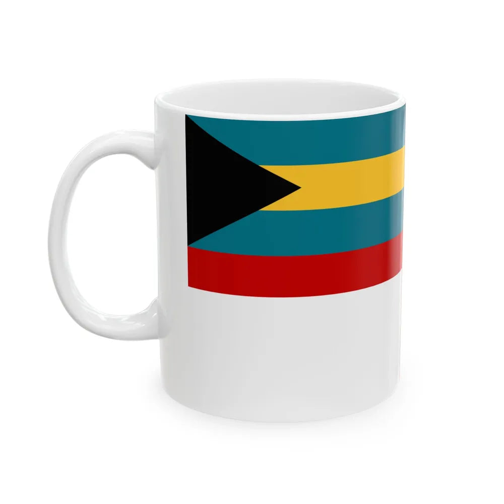 Naval Ensign of the Bahamas (Bahamas) White Coffee Mug - Go Mug Yourself