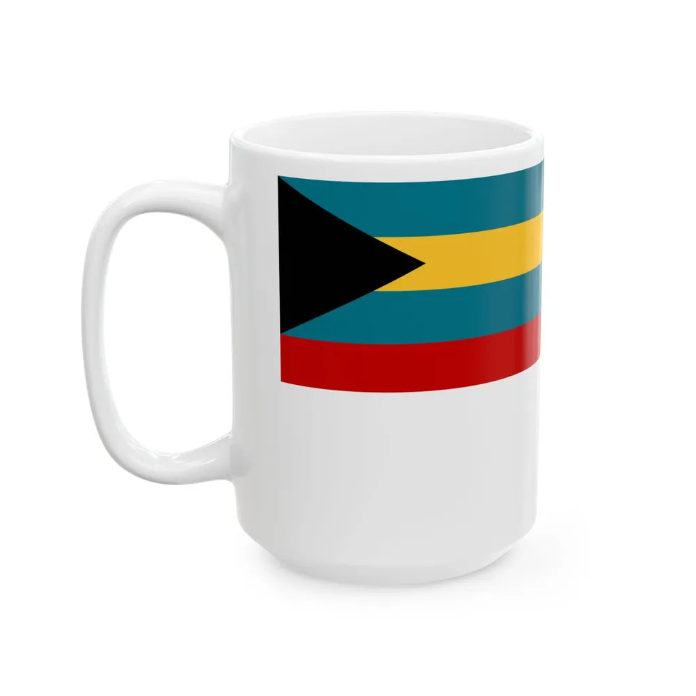 Naval Ensign of the Bahamas (Bahamas) White Coffee Mug - Go Mug Yourself