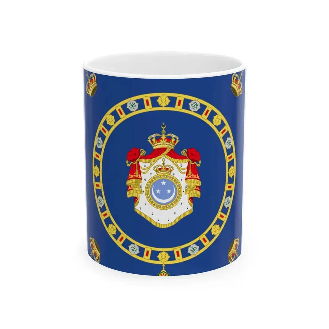 Naval Ensign of the King of Egypt (Egypt) White Coffee Mug 11oz - Go Mug Yourself