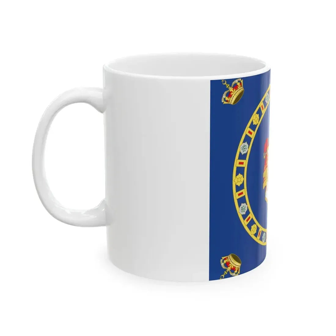 Naval Ensign of the King of Egypt (Egypt) White Coffee Mug - Go Mug Yourself