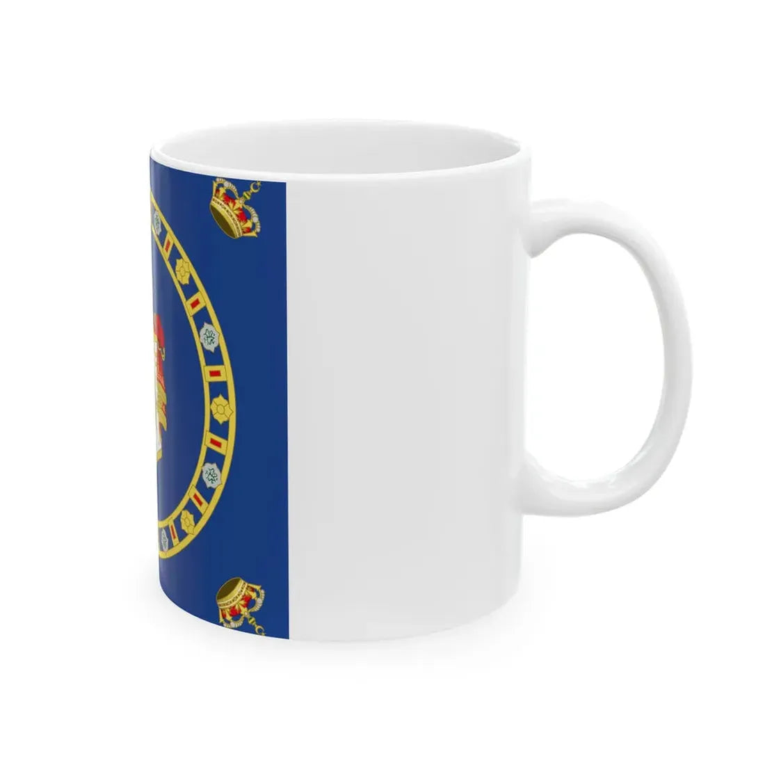 Naval Ensign of the King of Egypt (Egypt) White Coffee Mug - Go Mug Yourself