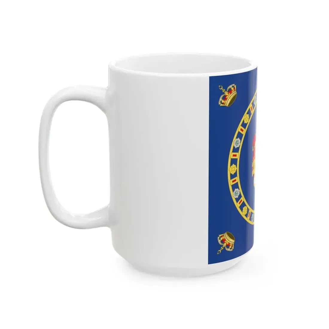 Naval Ensign of the King of Egypt (Egypt) White Coffee Mug - Go Mug Yourself